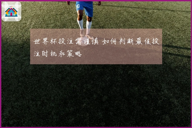 世界杯投注需谨慎 如何判断最佳投注时机和策略